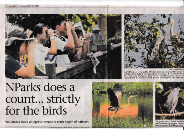 Straits Times 1st September 2013